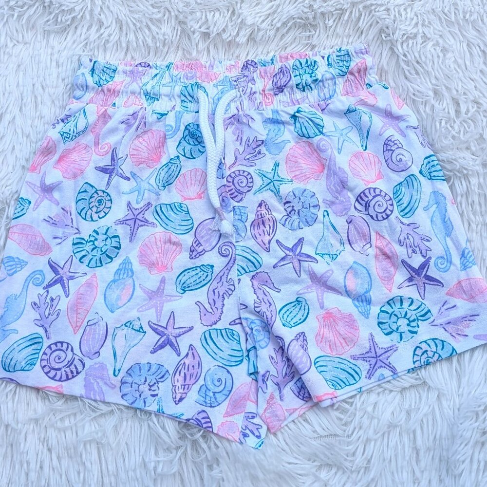 Pack of Colorful Kids' Shorts with Whimsical Unicorn & Seaside Themes NWOT - Picture 3 of 10